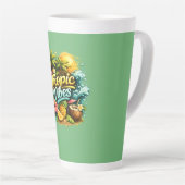 Tasse Latte Conception de paradis tropical Tropic Vibes (Angle droit)