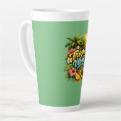 Tasse Latte Conception de paradis tropical Tropic Vibes (Angle gauche)