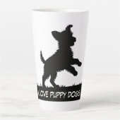 Tasse Latte Conception de silhouettes d'animaux mignons - Chie (Devant)