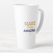 Tasse Latte Conception de soleil marine or Make Today Amazing (Angle droit)