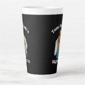 Tasse Latte Conception de style rétro pour le plus grand fan d (Devant)