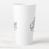 Tasse Latte Conception de typographie chrétienne Aimer comme J (Devant)