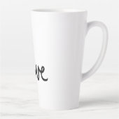 Tasse Latte Conception de typographie de mot "amour" minimalis (Droite)