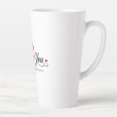Tasse Latte Conception de typographie Je t'aime (Droite)