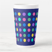 Tasse Latte Conception de vaisselle à points géométriques colo (Devant)