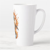 Tasse Latte Conception d'éclaboussure de requin féroce – Océan (Droite)