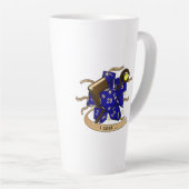 Tasse Latte Conception des dés de l'Assistant (Angle droit)
