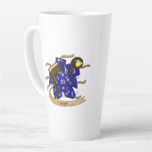 Tasse Latte Conception des dés de l'Assistant (Angle gauche)
