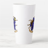 Tasse Latte Conception des dés de l'Assistant (Devant)
