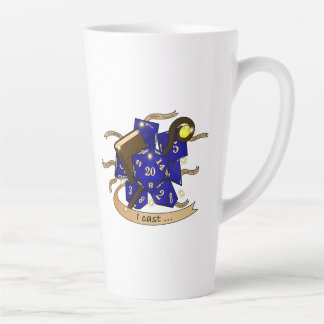 Tasse Latte Conception des dés de l'Assistant