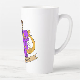Tasse Latte Conception des dés de série