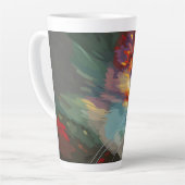 Tasse Latte Conception des yeux de chat (Angle gauche)