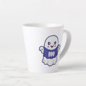 Tasse Latte Conception d'illustration de fantôme effrayant drô (Angle droit)