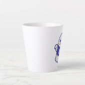 Tasse Latte Conception d'illustration de fantôme effrayant drô (Devant)