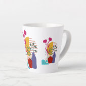 Tasse Latte Conception d'œuvres d'art (Angle droit)