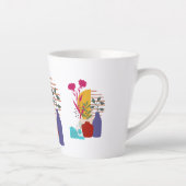 Tasse Latte Conception d'œuvres d'art (Droite)