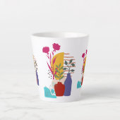Tasse Latte Conception d'œuvres d'art (Devant)