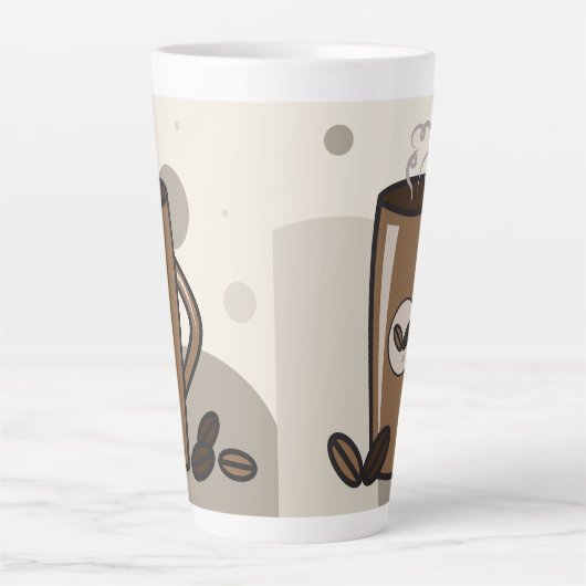 Tasse Latte Conception du latte à vapeur (Devant)