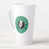 Tasse Latte Conception du logo de l'infirmière inscrite (Angle gauche)