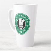 Tasse Latte Conception du logo de l'infirmière inscrite (Angle gauche)