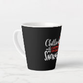 Tasse Latte Conception d'un sonographe cardiaque de Noël (Angle gauche)