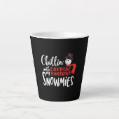 Tasse Latte Conception d'un sonographe cardiaque de Noël (Devant)