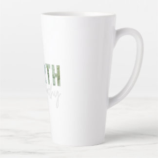 Tasse Latte Conception d'une motte d'empathie pour la Terre