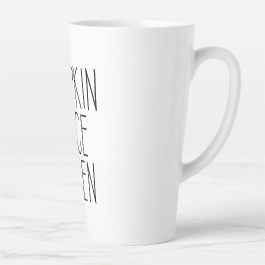 Tasse Latte Conception d'une reine Citrouille à épices (Droite)