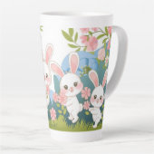 Tasse Latte Conception envoûtante des fêtes de Pâques (Angle droit)