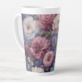 Tasse Latte Conception fleur sauvage (Angle gauche)