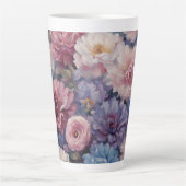 Tasse Latte Conception fleur sauvage (Devant)