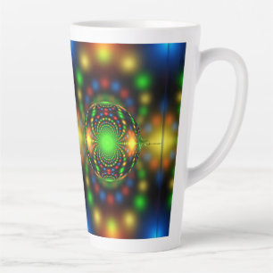 Tasse Latte Conception fractale de l'ornement de Noël-29440