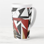 Tasse Latte Conception géométrique (Angle droit)