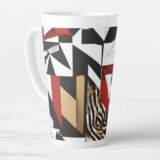 Tasse Latte Conception géométrique