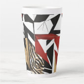 Tasse Latte Conception géométrique (Devant)