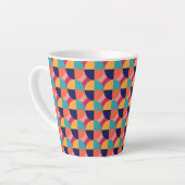 TASSE LATTE CONCEPTION GÉOMÉTRIQUE. (Angle gauche)