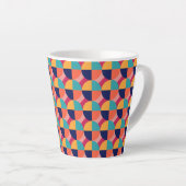 TASSE LATTE CONCEPTION GÉOMÉTRIQUE. (Angle droit)