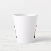 Tasse Latte Conception graphique de gnome charmant au chapeau (Devant)