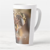 Tasse Latte Conception Heureuse Sainte-Valentin (Angle droit)