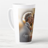 Tasse Latte Conception Heureuse Sainte-Valentin (Angle gauche)