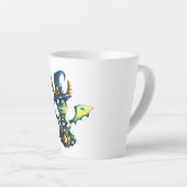 Tasse Latte Conception magique du dragon d'Halloween (Angle droit)