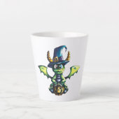Tasse Latte Conception magique du dragon d'Halloween (Devant)
