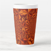 Tasse Latte Conception numérique marron Kaleidoscope  (Devant)
