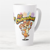 Tasse Latte Conception Originale Ay Chihuahua ! (Angle droit)