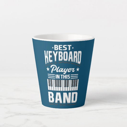Tasse Latte Conception Pianiste Pour Piano Player Meilleur Cla (Devant)