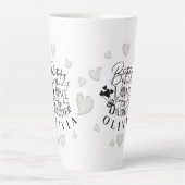 Tasse Latte Conception simple moderne pour l'anniversaire d'un (Devant)