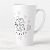 Tasse Latte Conception simple moderne pour l'anniversaire d'un (Droite)
