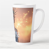 Tasse Latte Conception splendide du 4 juillet - Feux d'artific (Droite)