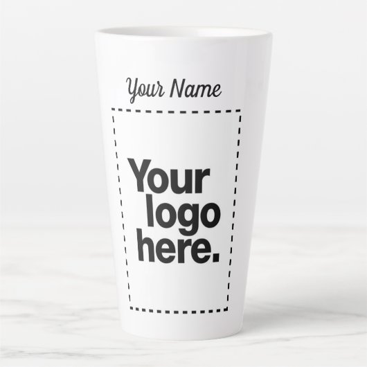 Tasse Latte Concevez votre propre (Devant)