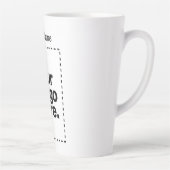 Tasse Latte Concevez votre propre (Droite)